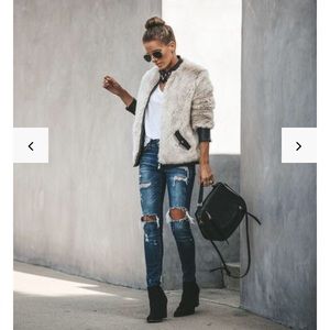 Vici Collection Vanity Faux Fur Jacket M